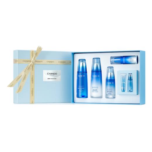 【自营】自然堂雪域润白保湿精华三件套(水乳精套) 冰肌水160ml+乳液120ml+精华液40ml 赠洁面20g*2+水30ml+眼霜15g QZ 商品图0