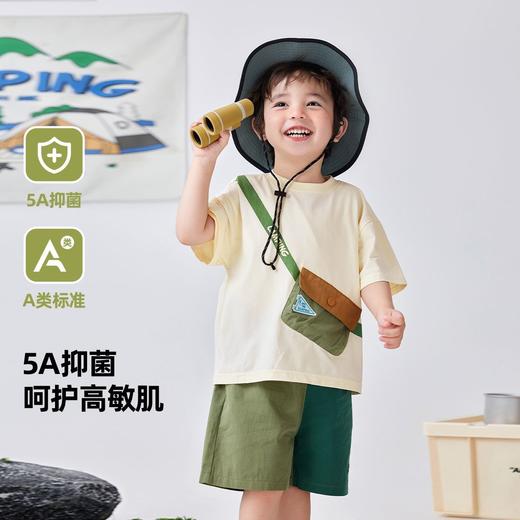 嘟嘟家儿童短袖套装夏季T恤短裤两件套洋气宝宝童装时髦t男童衣服F4BTZ029 商品图1