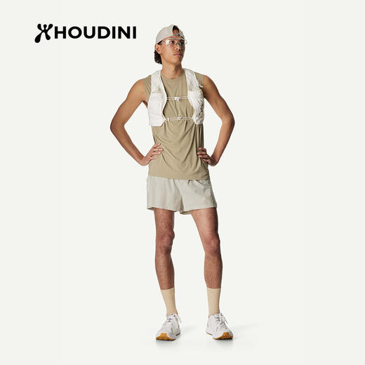 HOUDINI胡丁尼 Pace Split 翼行男夏季轻量跑步运动短裤 840061 商品图0