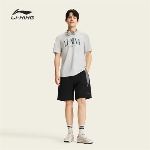 李宁男子冰感舒适宽松运动短裤AKSW199 商品图2