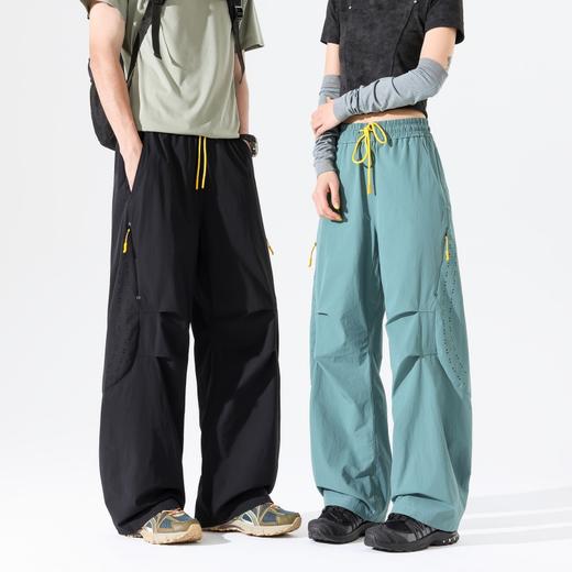 LUCKY DEER/幸运鹿情侣款时尚宽松多巴胺休闲裤户外潮流工装裤 商品图1