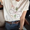 爆款3-7天发货！cosAcosB法式百搭显瘦圆领短袖VQJ26034030 商品缩略图3