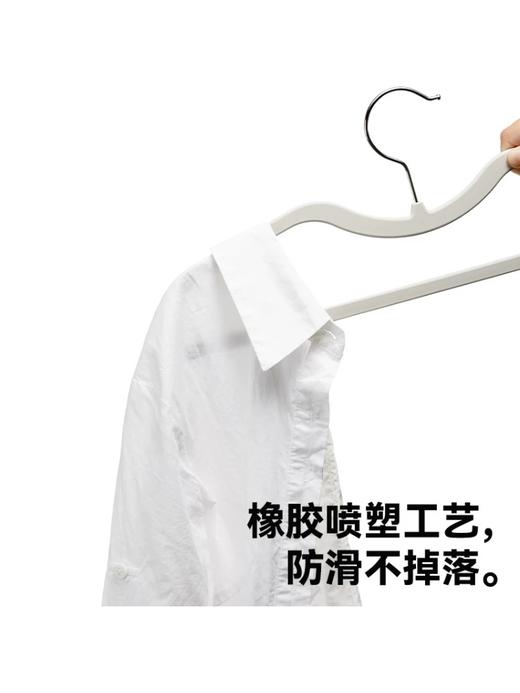 短颈衣架家用挂衣防滑无痕防肩角衣架 商品图3