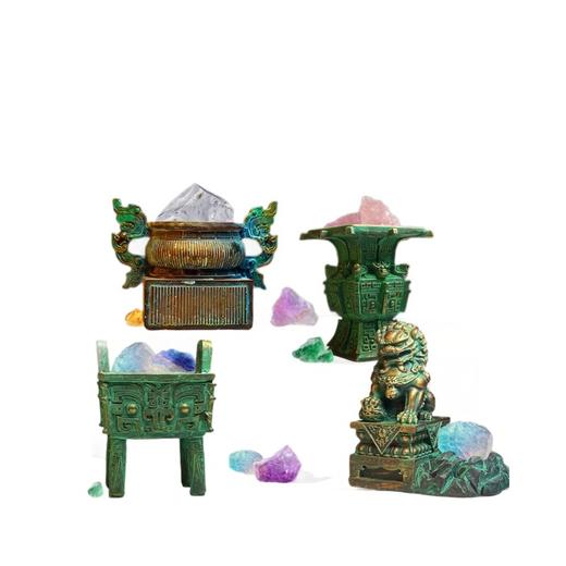 【文物晶石治愈盲盒手办系列】国宝美物三星堆青铜金器考古玩具历史文物宝藏树脂摆件礼品 商品图3