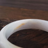 【天然正品】 A货翡翠 天然细腻正桩糯种浅紫飘黄55号翡翠手镯 220426NJ36 商品缩略图5