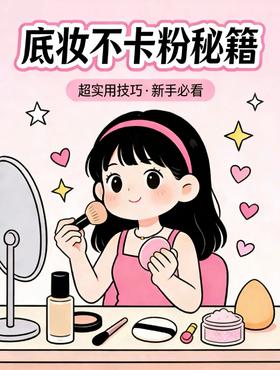 跟着做！底妆再也不卡粉浮粉了✨
