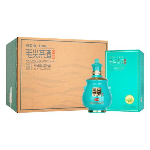 [今日秒杀】鸡公山白酒【毛尖茶酒1980】盒装52度500ml*6瓶 商品图0