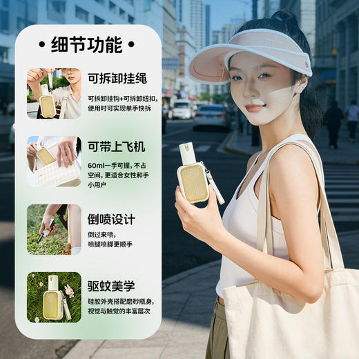 森林地带 驱蚊喷雾派卡瑞丁防蚊水驱蚊液驱虫神器户外露营行李箱款防蚊6小时可上飞机60ml 商品图5