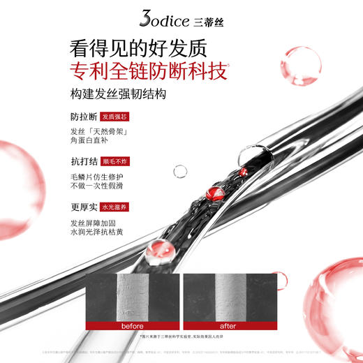 【重磅新品】3odice三蒂丝防断养发乳滋养发丝改善毛躁发膜护发素 商品图1