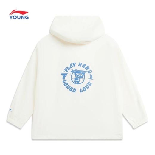 李宁男女大童防泼水宽松运动风衣YFDW067 商品图3