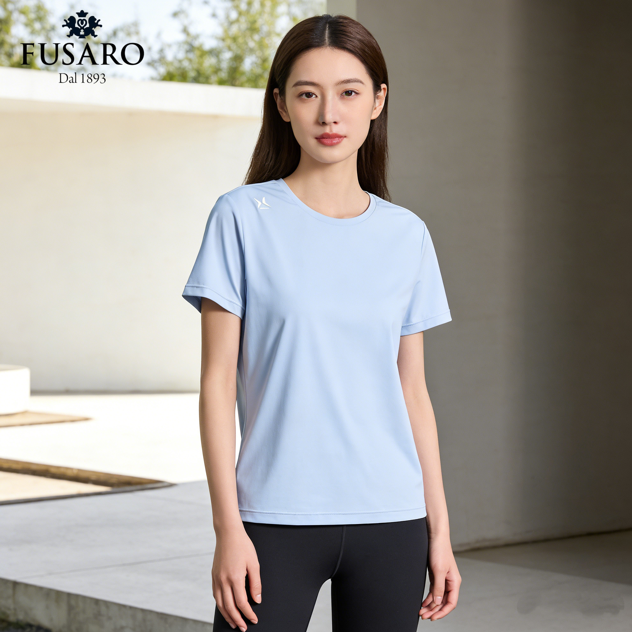 “单拍不发，加购2件到手79元”FUSARO 冰感变光防晒T恤短袖 百年意大利品牌 男女同款 循环透气 持久凉爽 7色可选