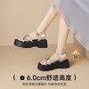 ZHR【增高6cm】厚底闪耀水钻凉鞋银色2026夏季新款小个子松糕鞋女 商品缩略图2