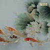 铜师傅 手工錾刻 铜雕画《锦鲤欢荷》客厅玄关沙发背景墙装饰画 商品缩略图4