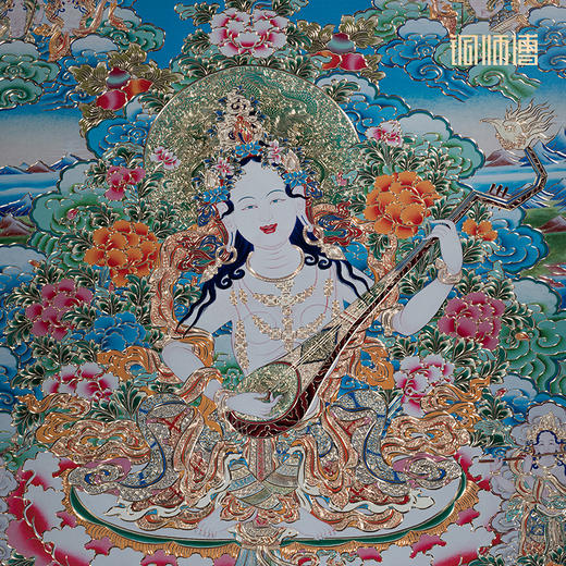 铜师傅 手工錾刻 唐卡铜雕画《妙音》 商品图4