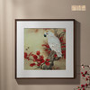 铜师傅 手工錾刻 铜雕画《红叶鹦鹉》客厅玄关画沙发背景墙装饰画 商品缩略图2