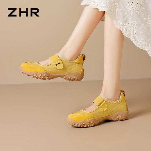 ZHR内增高阿甘鞋魔术贴懒人休闲鞋轻便百搭运动玛丽珍鞋 商品图8