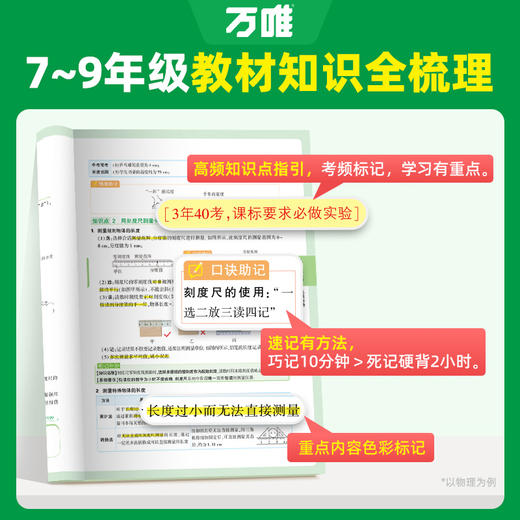 2027万唯初中基础知识语数英物化道历生地知识点必背七八九年级 商品图1
