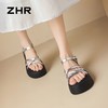 ZHR【增高6cm】厚底闪耀水钻凉鞋银色2026夏季新款小个子松糕鞋女 商品缩略图0
