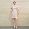 IWY/淡粉色连衣裙女夏约会千金气质淡赫本中短款通勤甜美西装裙6Q11-P 商品缩略图2