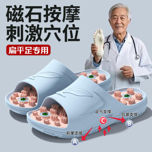 【单拍不发货 加购2双到手59.9元】沐初良品 磁石新款按摩拖鞋 JJ9015 商品图4