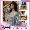 桑罗SANGLUO性感真丝蕾丝吊带睡袍裙两件套桑蚕丝套装家居服睡衣女【"100%精6A级桑蚕丝 16MM素绉缎"】03062894 商品缩略图0