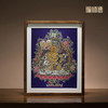 铜师傅 手工錾刻 铜雕画《财宝天王（桌面）》客厅桌面装饰画 商品缩略图0