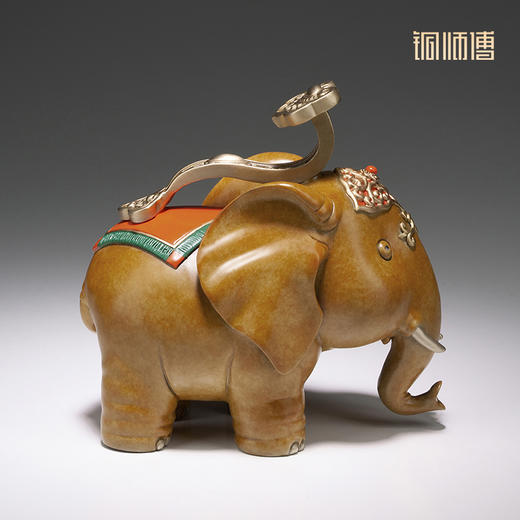 铜师傅 全铜摆件《吉象如意》 铜工艺品 家居饰品 礼品 摆件 商品图3