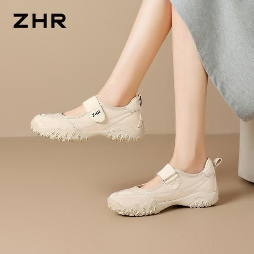 ZHR内增高阿甘鞋魔术贴懒人休闲鞋轻便百搭运动玛丽珍鞋 商品图5