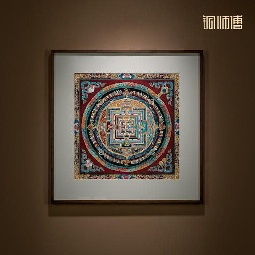 铜师傅 手工錾刻 铜雕画《唐卡时轮金刚坛城》 商品图1