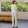 IWY/羽灰色新款女夏西装套裤灰绿色职场面试休闲通勤长裤穿搭短袖26CP973 商品缩略图4