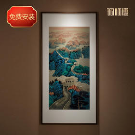 铜师傅 手工錾刻 铜雕画《鸿运连绵》客厅书房玄关装饰画