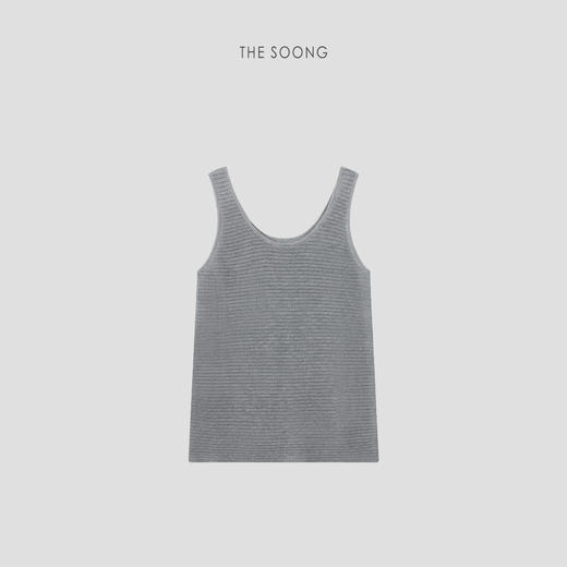 THESOONG/垂坠肌理 莱赛尔混纺无袖背心A字半裙套装9032/9033 商品图2