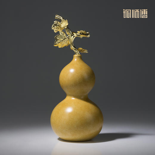 铜师傅《福禄吉祥》客厅桌面铜葫芦摆件 家居装饰工艺品 商品图1