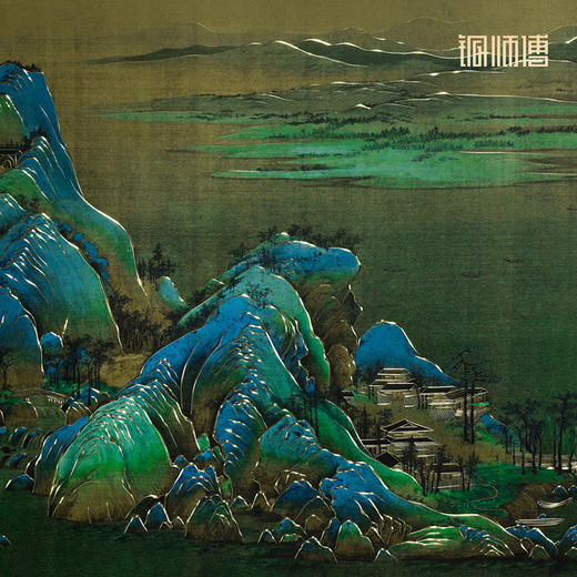 铜师傅 手工錾刻 铜雕画《千里江山（悬浮框）》玄关中式装饰挂画 商品图3