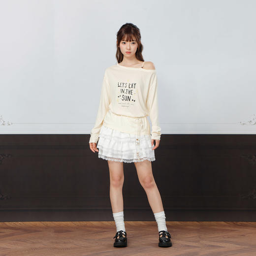 甜美蕾丝松紧腰半裙-纪念日百货门店同款170548124 商品图3