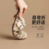 ZHR混色编织镂空透气勃肯拖鞋2026夏季新款一脚蹬拖鞋勃肯鞋女鞋 商品缩略图1
