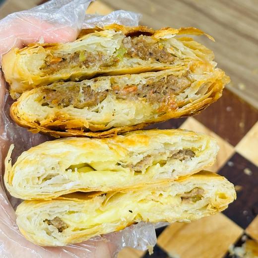 自由肉肉 安格斯牛肉酥皮馅饼/芝士安格斯牛肉酥皮馅饼 80g*4片 精选安格斯牛肉 安佳马苏里拉芝士+安佳黄油开酥 8层起酥不油腻 低钠盐配方 独立包装 商品图6