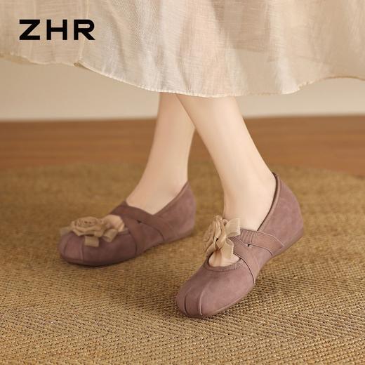 ZHR则则甜美内增高花朵温柔玛丽珍单鞋女2026夏季新款配裙子女鞋 商品图3