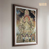 铜师傅 手工錾刻 唐卡铜雕画《文殊菩萨之二》 商品缩略图2