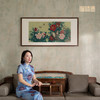 铜师傅 手工錾刻 铜雕画《花香满园》客厅玄关沙发背景墙装饰画 商品缩略图5