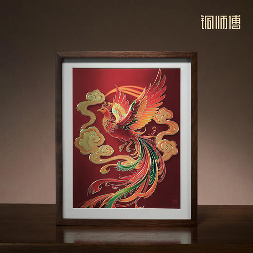 铜师傅 手工錾刻 铜雕画《福禄大吉（桌面）系列 》书房办公室装饰画 商品图1