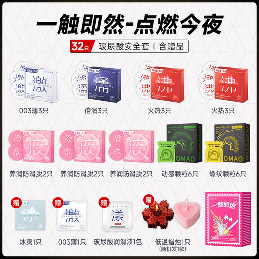 【一触即燃礼盒】SIKI私激新品超薄玻尿酸避孕套 健康易清洗 专利技术 单手秒开 不误春宵  隐私发货不尴尬 商品图1