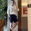男式休闲百搭亚麻棉休闲短裤 | 简约百搭，上身精神干练，不要太帅气【3-5天发货】 商品缩略图1