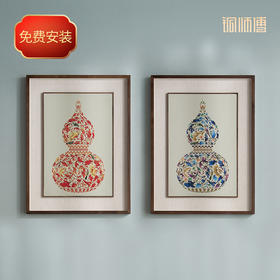 铜师傅 手工錾刻 铜雕画《福禄临门》装饰画