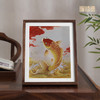 铜师傅 手工錾刻 铜雕画《好运来（桌面）》书房办公桌锦鲤装饰画 商品缩略图2