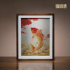 铜师傅 手工錾刻 铜雕画《好运来（桌面）》书房办公桌锦鲤装饰画 商品缩略图0
