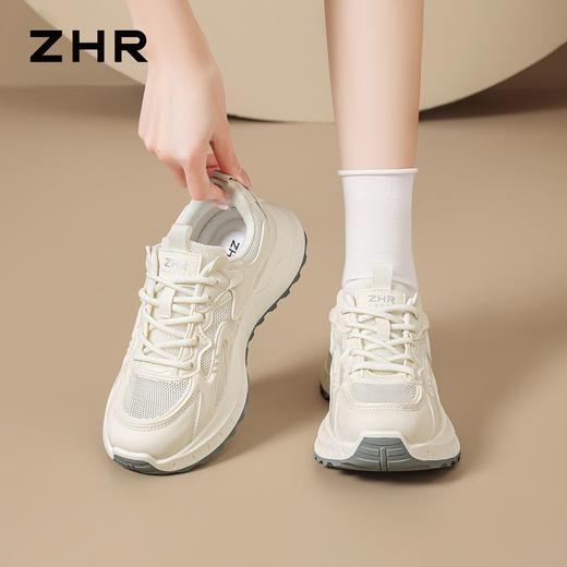 ZHR则则网面透气德训鞋2026新款百搭软底阿甘鞋简约运动休闲鞋女 商品图1