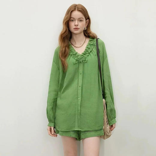 绿野仙踪亚麻衬衫 | 100%苎麻，凉爽透气，显白、显瘦【3-5天发货】 商品图4