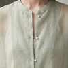 PALUOPO/PL新中式桑蚕丝圆领纯色宽松衬衫遮阳真丝外套ES23872Z-A帕罗 商品缩略图7