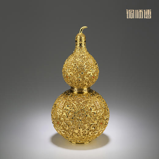 铜师傅 铜摆件《花丝吉祥葫芦》家居饰品桌面客厅装饰品摆件 商品图2